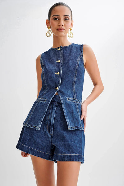 Emiliana - Zweiteiliges Denim-Set