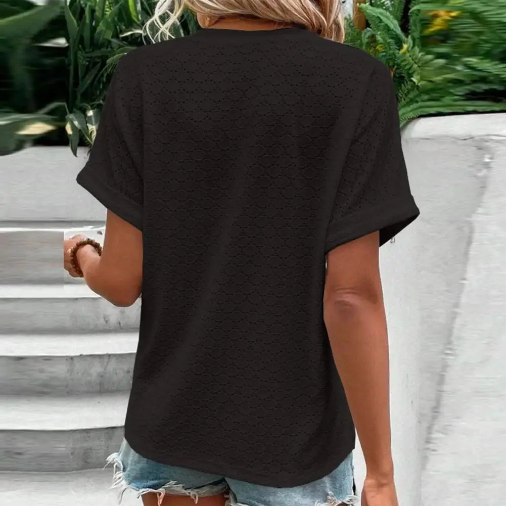 Sabrina® | Atmungsaktives Sommeroberteil mit V-Ausschnitt