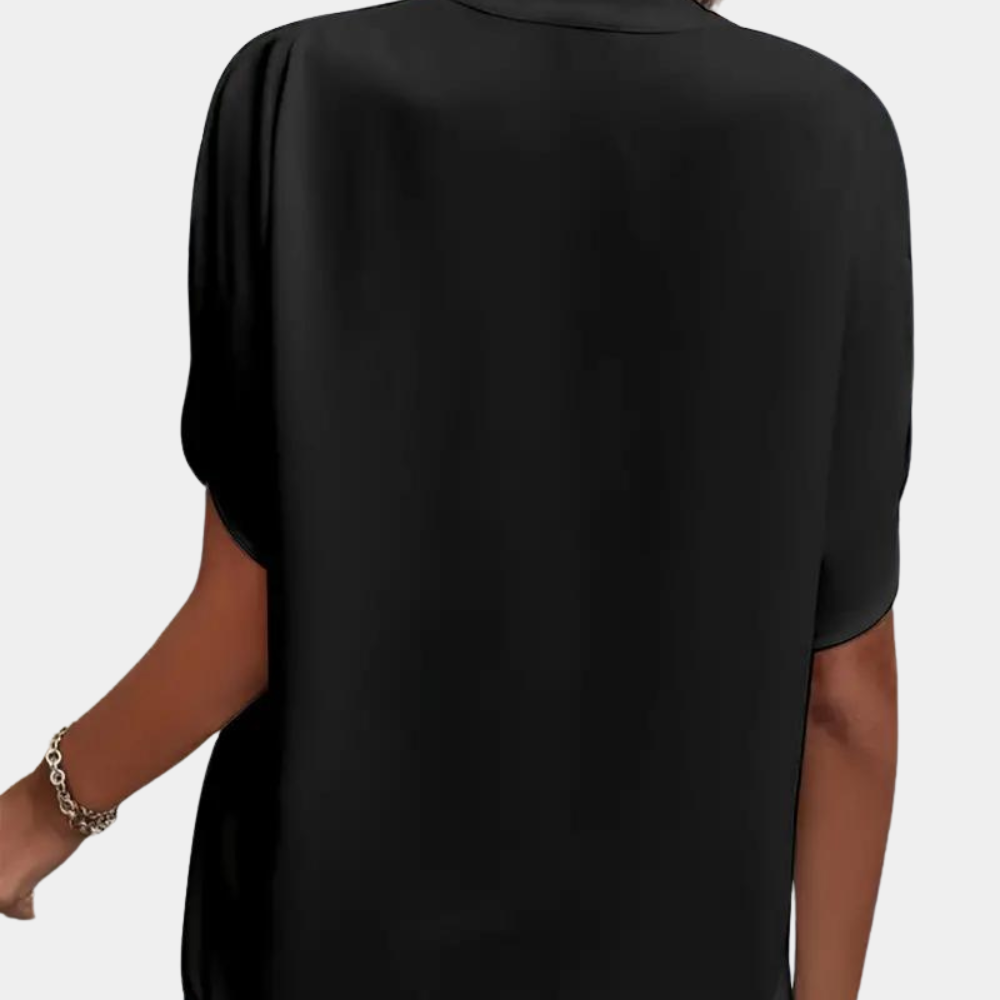 Simone | Elegante V-Ausschnitt Bluse