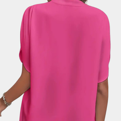 Simone | Elegante V-Ausschnitt Bluse