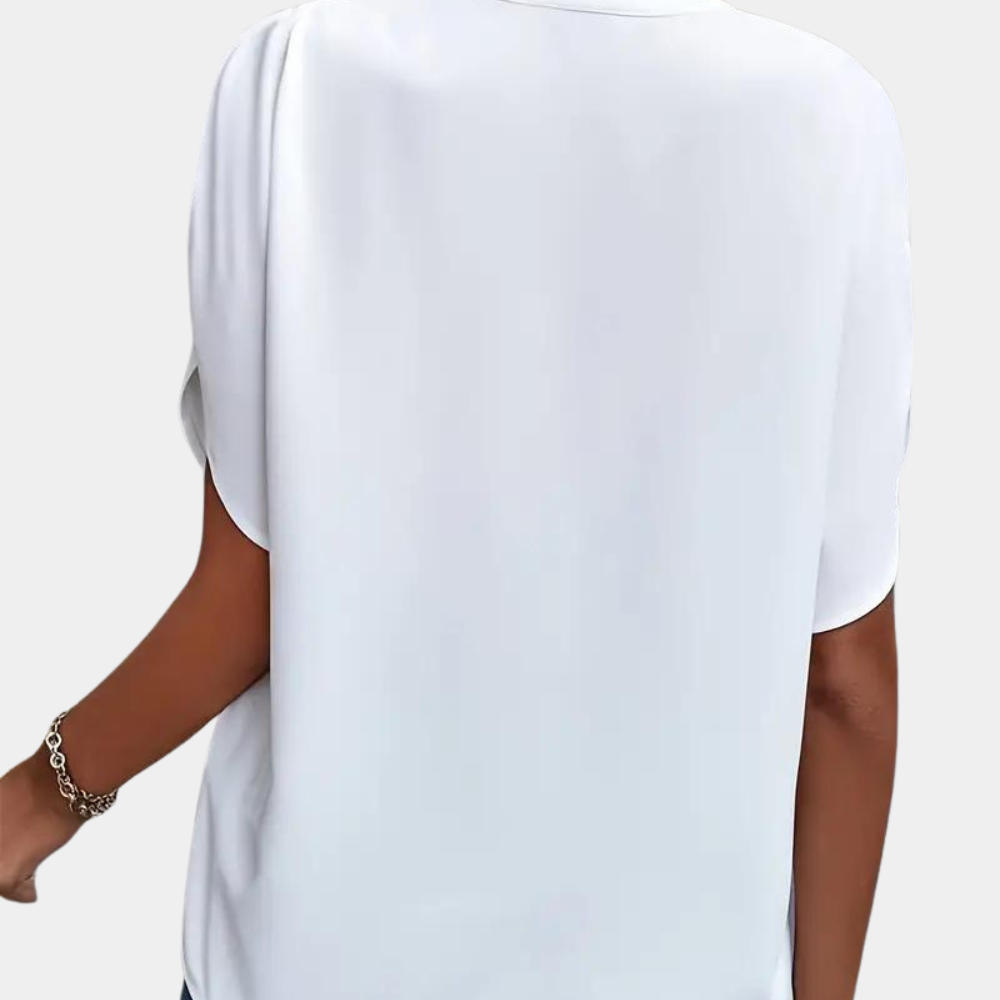 Simone | Elegante V-Ausschnitt Bluse