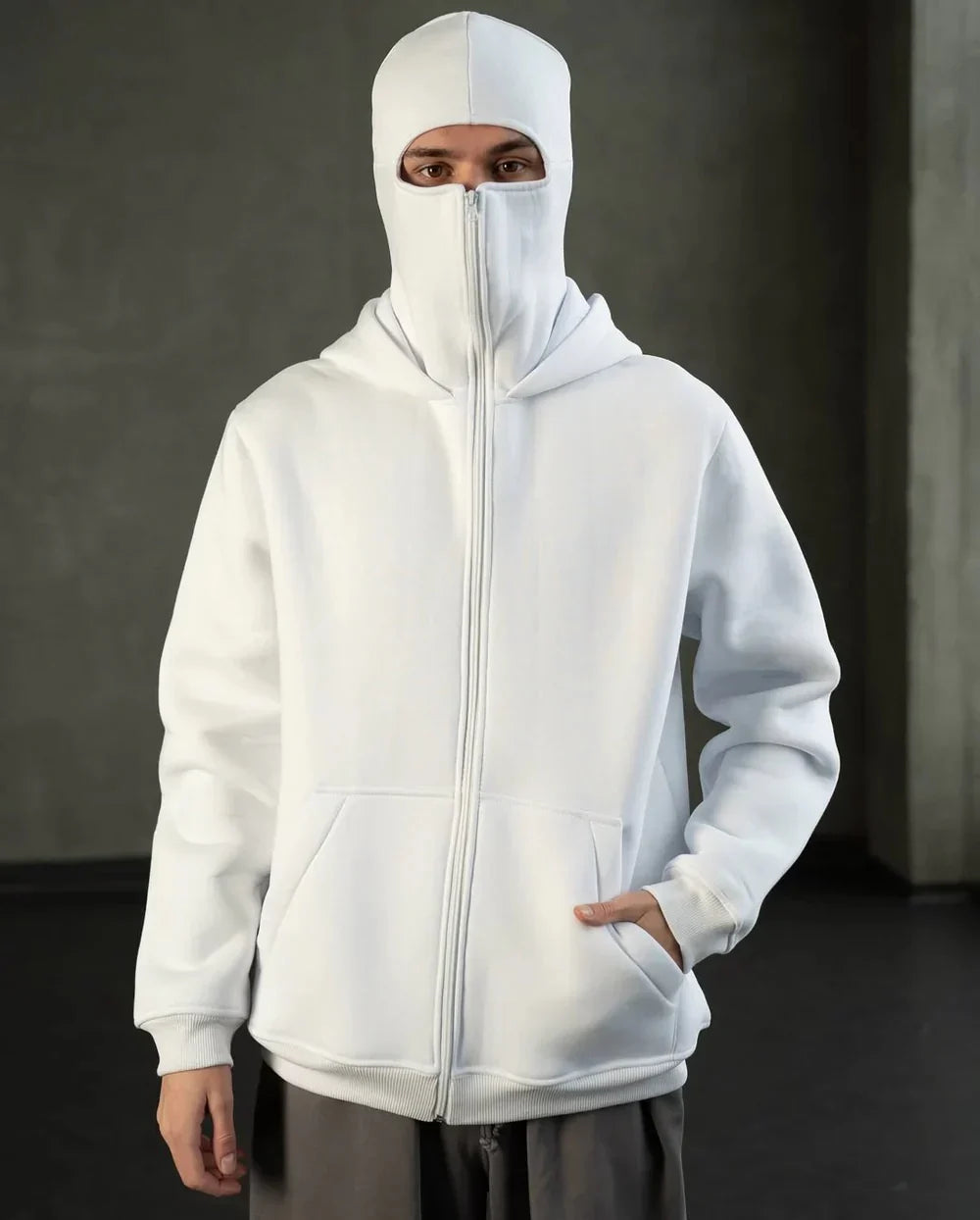Taylor | Balaclava Hoodie mit Reißverschluss
