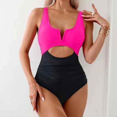 Flavia® | Zweifarbiger schicker Badeanzug