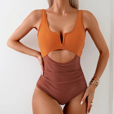 Flavia® | Zweifarbiger schicker Badeanzug