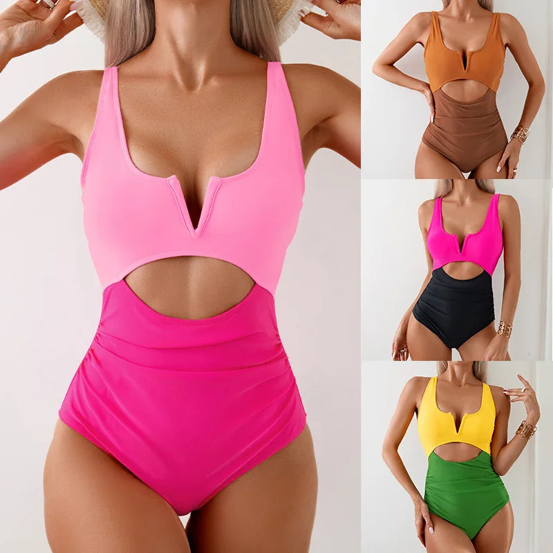 Flavia® | Zweifarbiger schicker Badeanzug