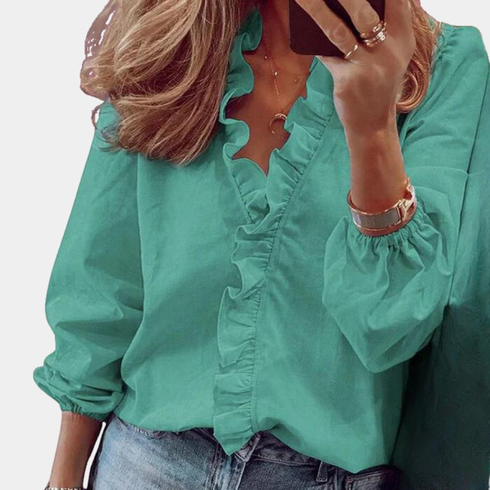 Christiana | Elegante Bluse mit Fransen