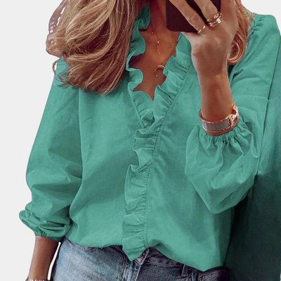 Christiana | Elegante Bluse mit Fransen