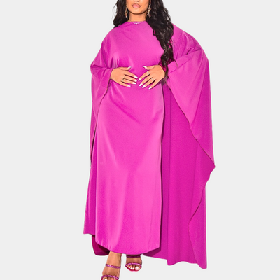 Elegantes Maxi-Kleid | Weite Ärmel | Fließender Schnitt