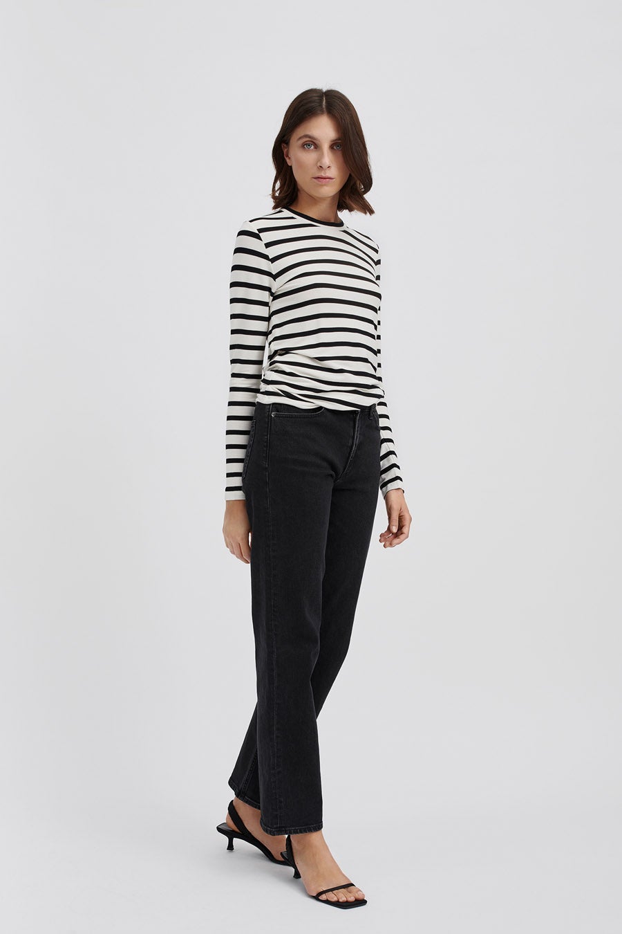 Thea | Klassisch gestreiftes Langarmshirt