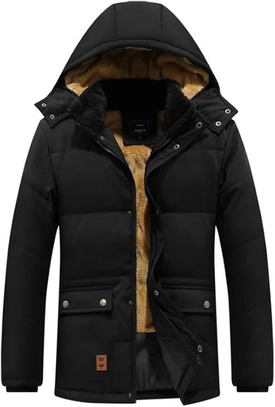 Alessandro – Herren Winter-Pufferjacke mit Kapuze