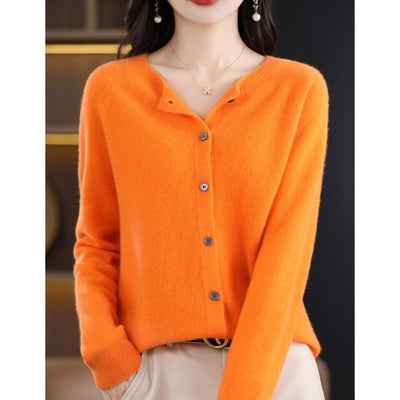 Ilona | Klassische Rundhals-Strickjacke für Damen
