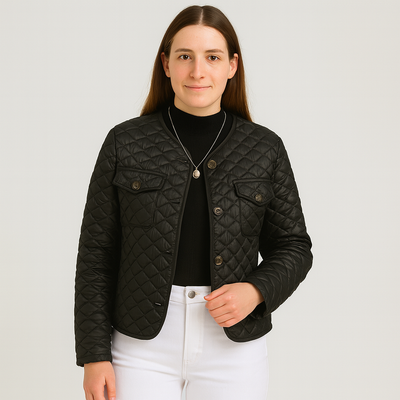 Renate | Steppmantel mit Knopfleiste für Damen