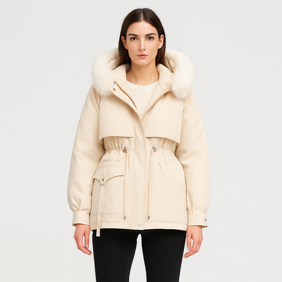 Éliane | Eleganter Winterparka aus Kunstfell