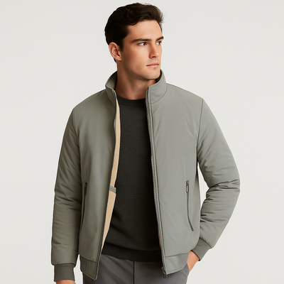 Erik | Warme Herren-Fleecejacke mit Stehkragen