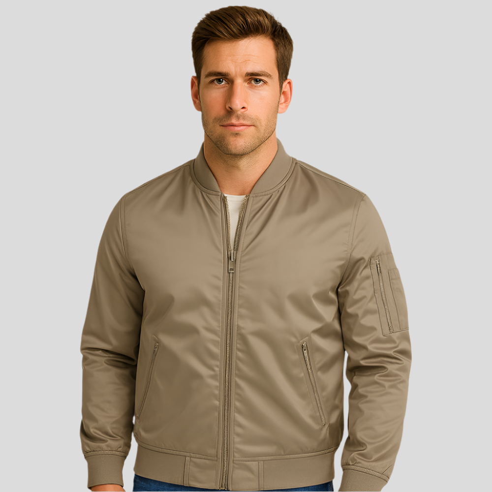 Luxuriöse Piloten-Bomberjacke für Herren – Vintage-Aviation-Style