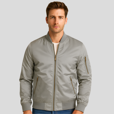 Luxuriöse Piloten-Bomberjacke für Herren – Vintage-Aviation-Style