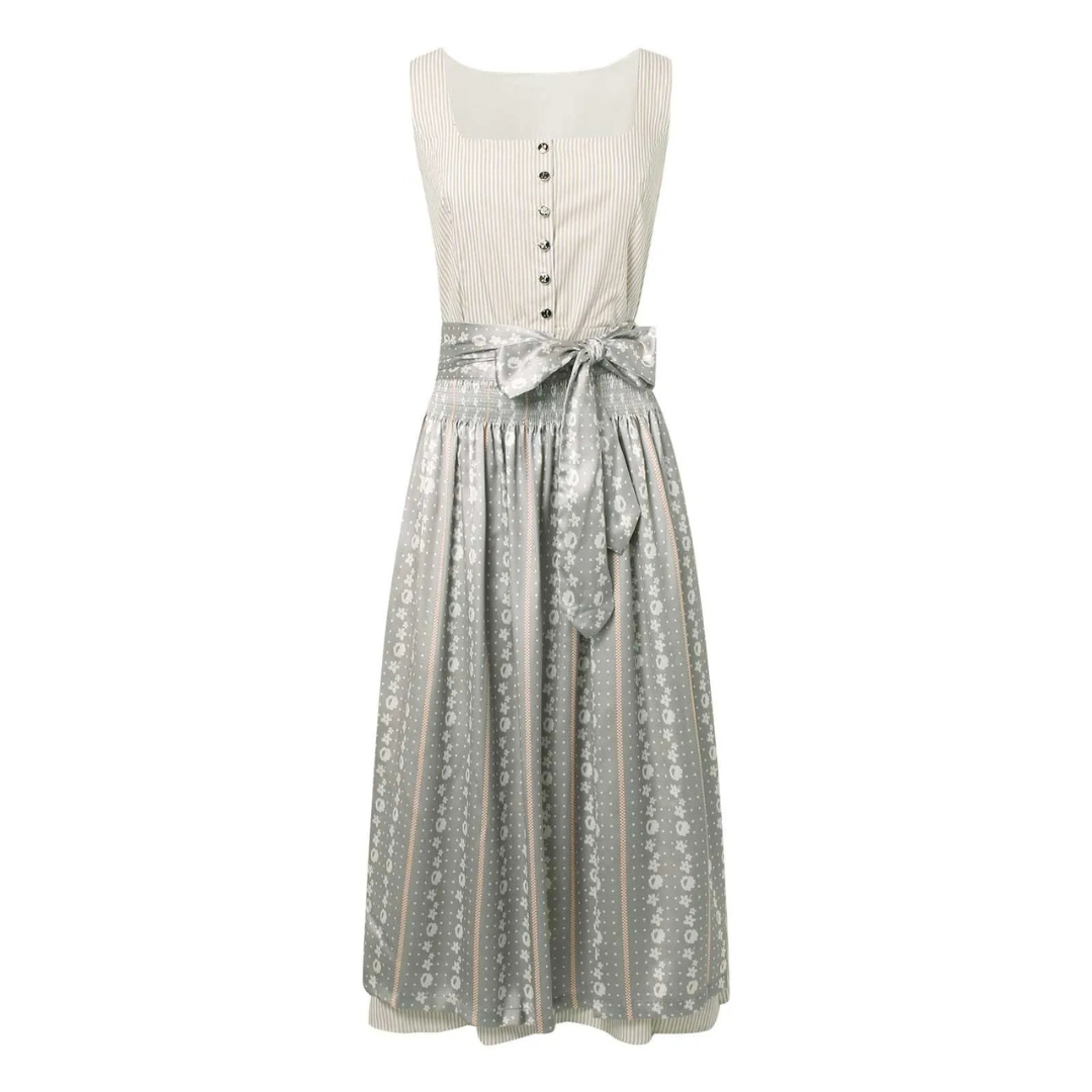 Damen Modernes Elegantes Trachtenkleid | Midi Dirndl Kleid