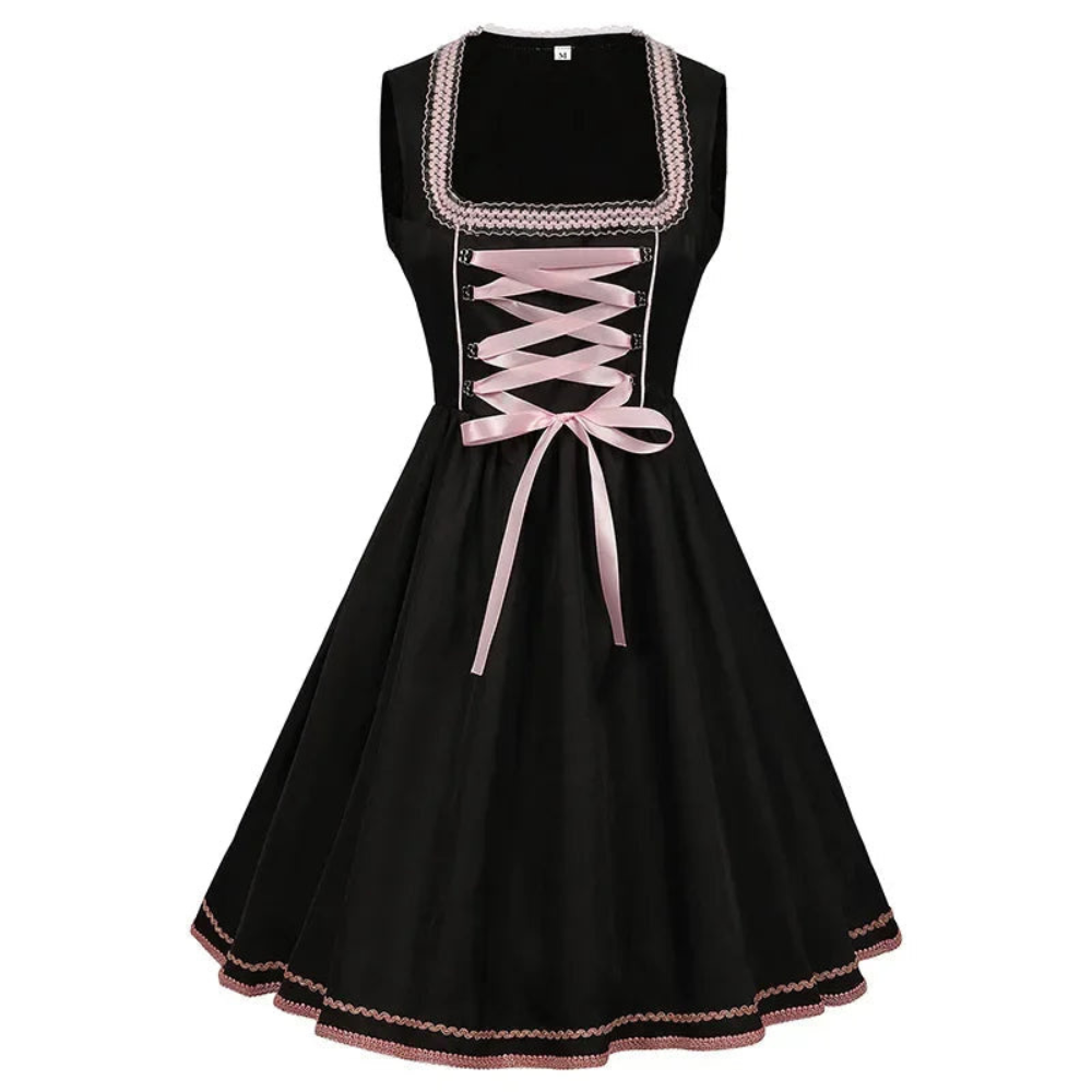 Damen Traditionelles Dirndlkleid mit Stickerei | Midi