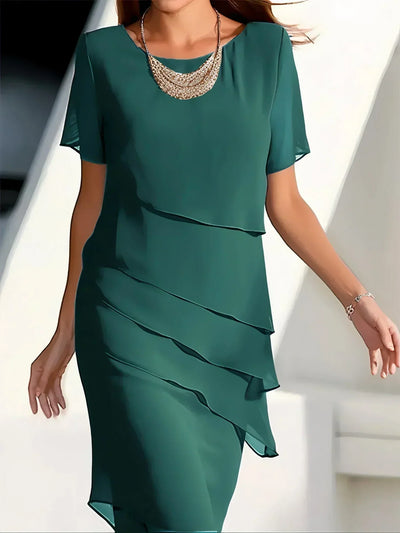 Piper® | Elegantes Chiffonkleid mit Rüschen