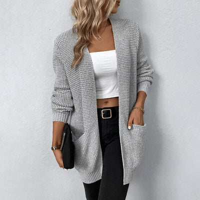 Strick-Cardigan mit Taschen | Offenes Design | Lässig & Gemütlich