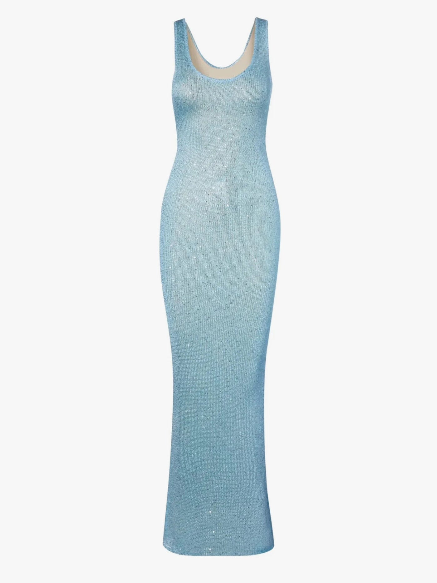 Lena – Elegantes Cyan Midikleid