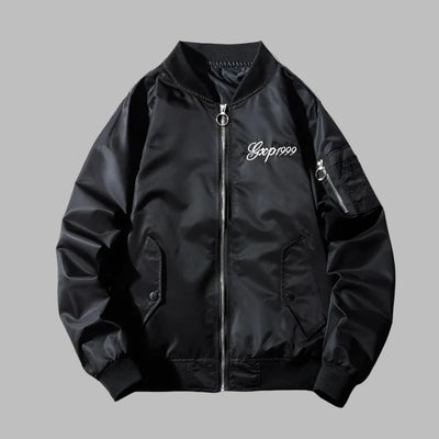 Akira – Bestickte Bomberjacke für Herren mit Drachen- und Tigerdesign