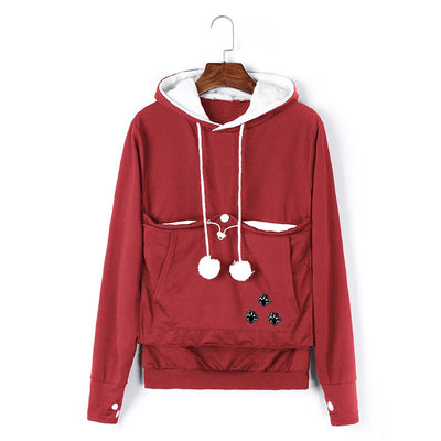 Gemütlicher Damen-Kapuzenpullover mit Fronttaschen