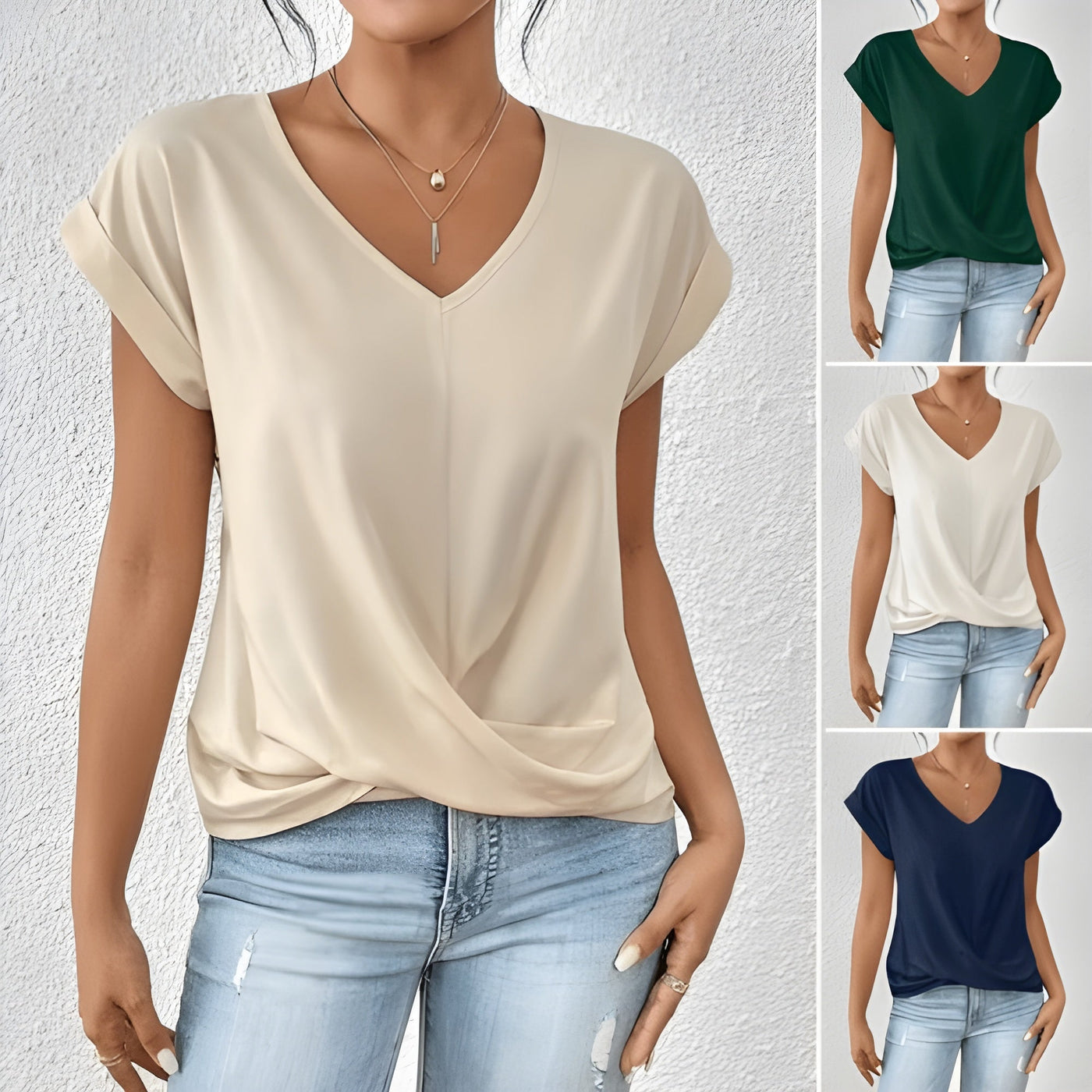 Katie | Elegantes Shirt mit V-Ausschnitt VV