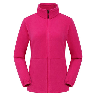 Fleecejacke Damen Mit Reißverschluss | Weich Gefüttert Mit Stehkragen