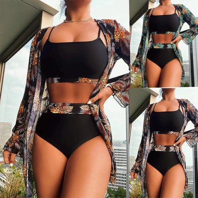 Gabriela® | Stilvolle bedruckte High-Waist-Bademode