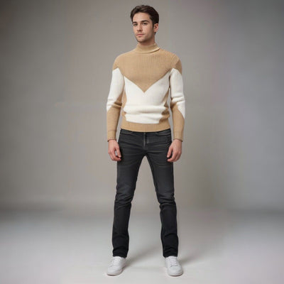 Elias | Gestrickter Pullover aus Baumwollmischung mit Muster