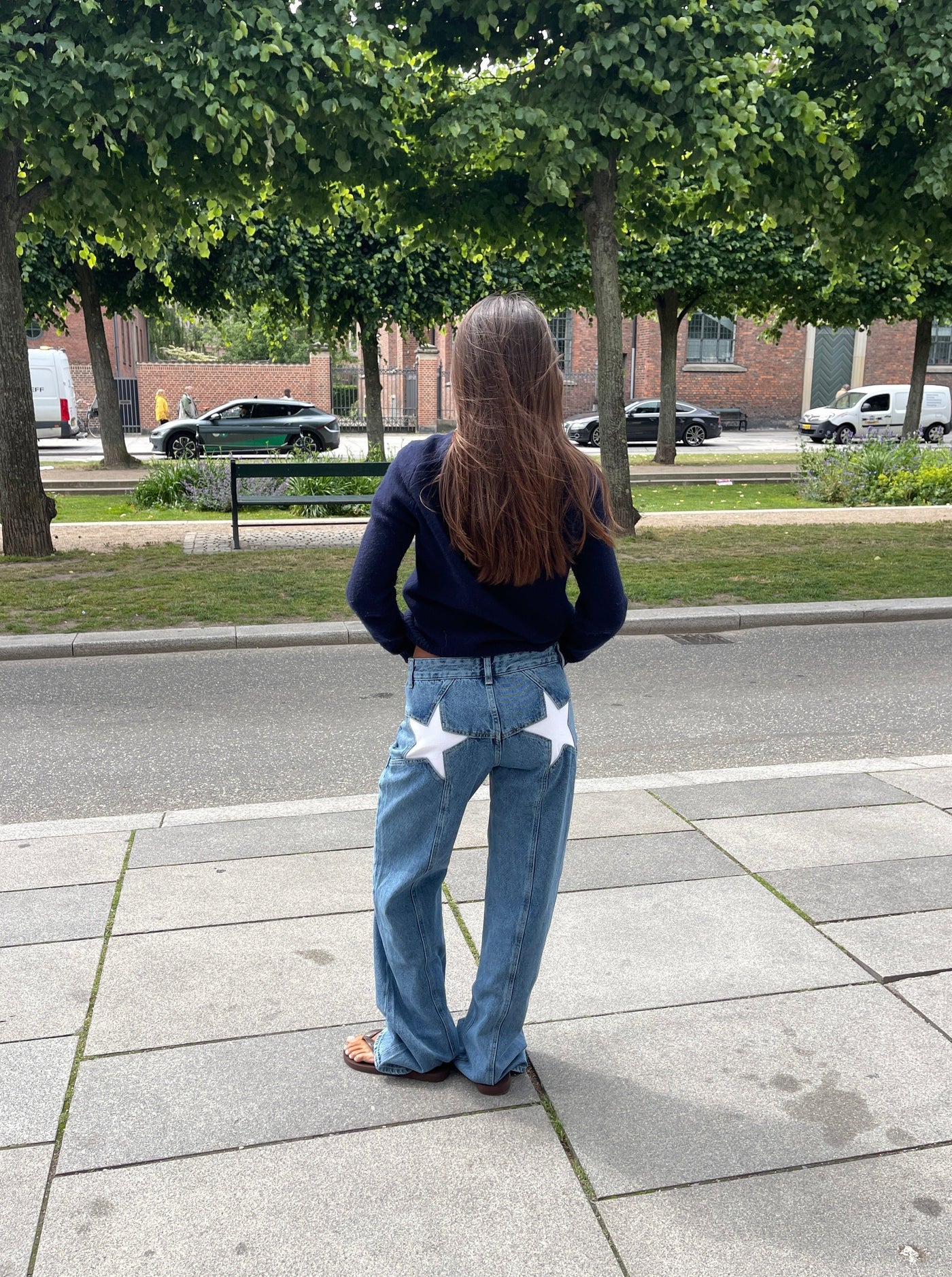 Emily | Loose Fit Jeans mit Sternen