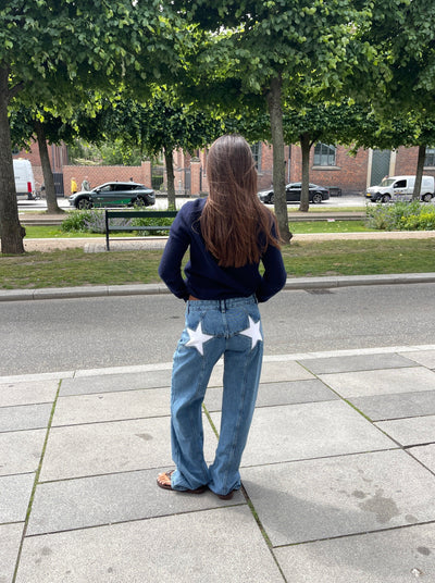 Emily | Loose Fit Jeans mit Sternen
