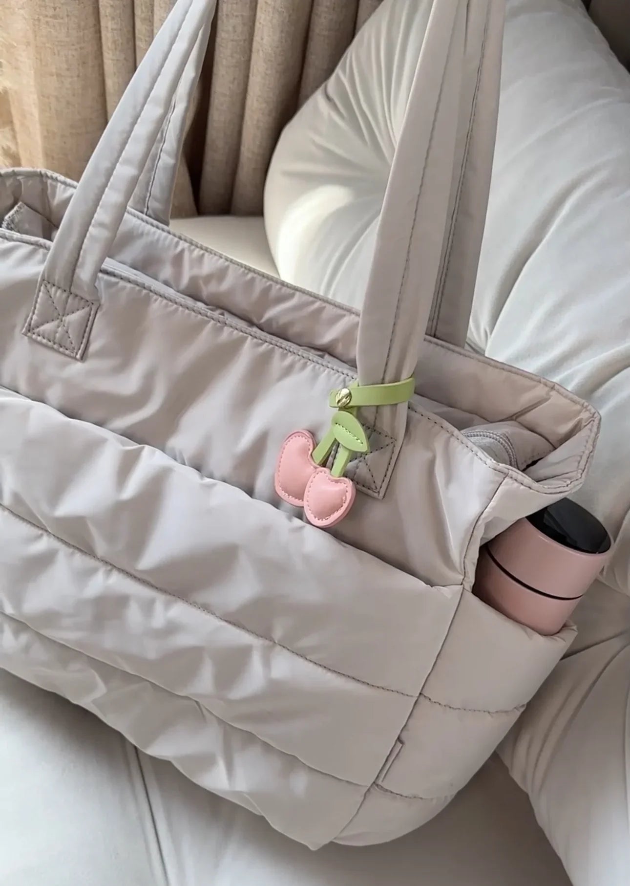 Puffer Tote Tasche