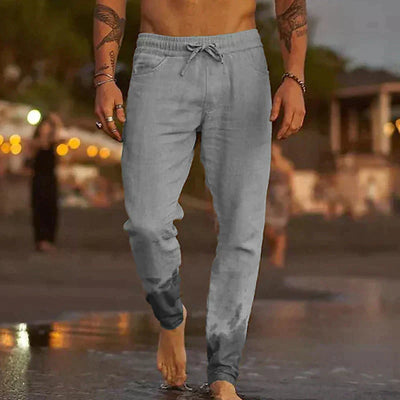 Leinenhose für Herren | Kordelzug | Entspannter Schnitt