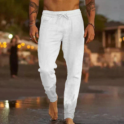 Leinenhose für Herren | Kordelzug | Entspannter Schnitt