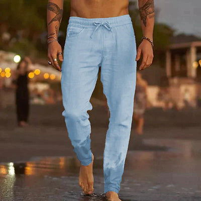 Leinenhose für Herren | Kordelzug | Entspannter Schnitt