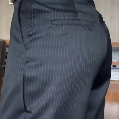Gestreifte Business Anzughose