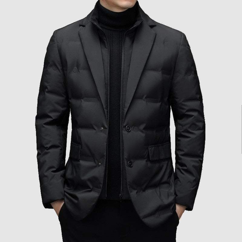 Herren Winterjacke | Slim Fit Gestepptes Design