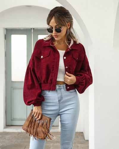 Gekürzte Jacke für Damen