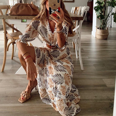Angelika | Bohemian Sommerkleid mit kurzen Ärmeln