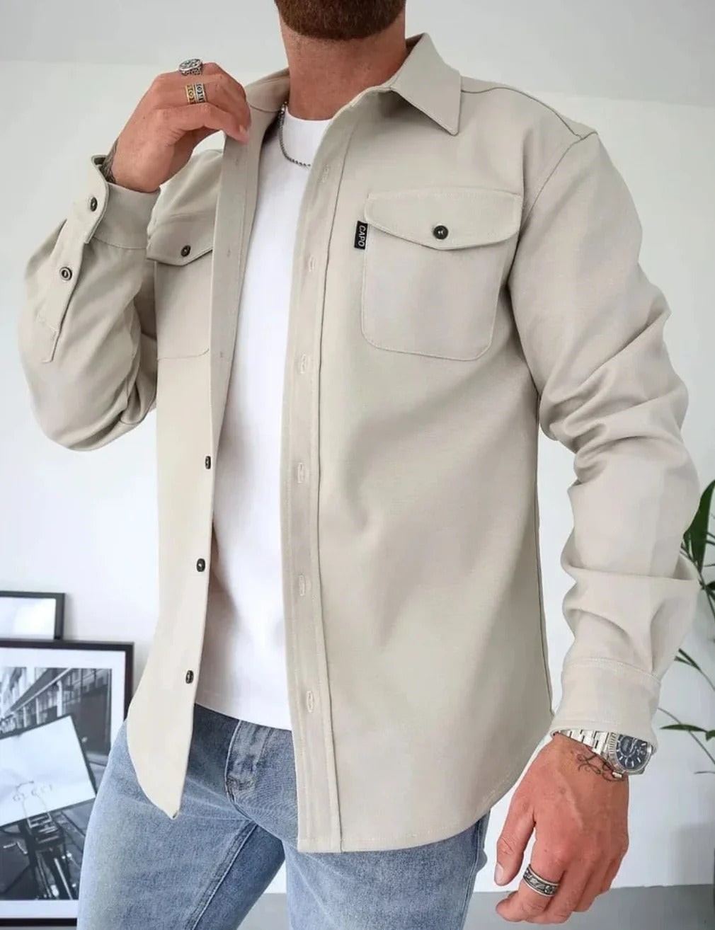 Leon | Stilvolles Casual-Shirt