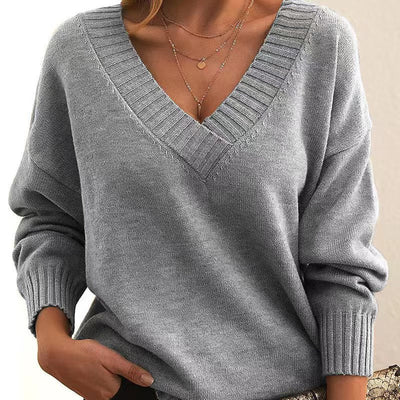 Susa - kaschmir pullover - damen strickpullover mit v ausschnitt