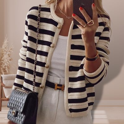 Barbara® | Bequemer gestreifter Cardigan