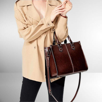 Elegante Handtasche | Kunstleder | Klassischer Business-Look
