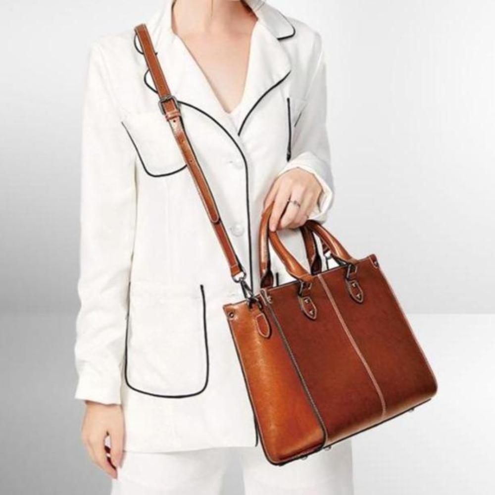 Elegante Handtasche | Kunstleder | Klassischer Business-Look
