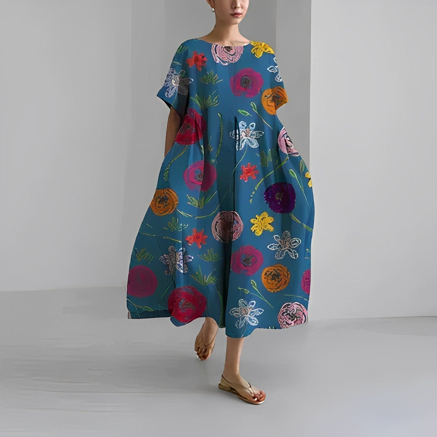 Rosso | Bequemes Boho-Sommerkleid