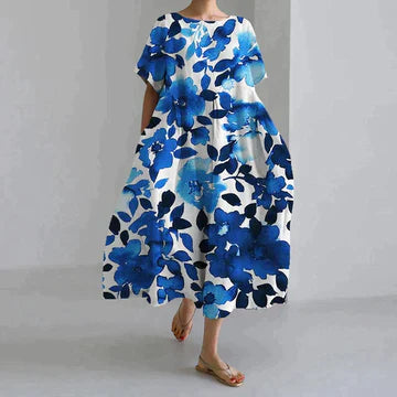Corisande® | Lässiges und elegantes Damenkleid mit Blumendruck
