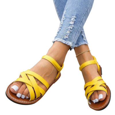 Danielle - Sommerliche Sandalen mit überkreuzten Bändern
