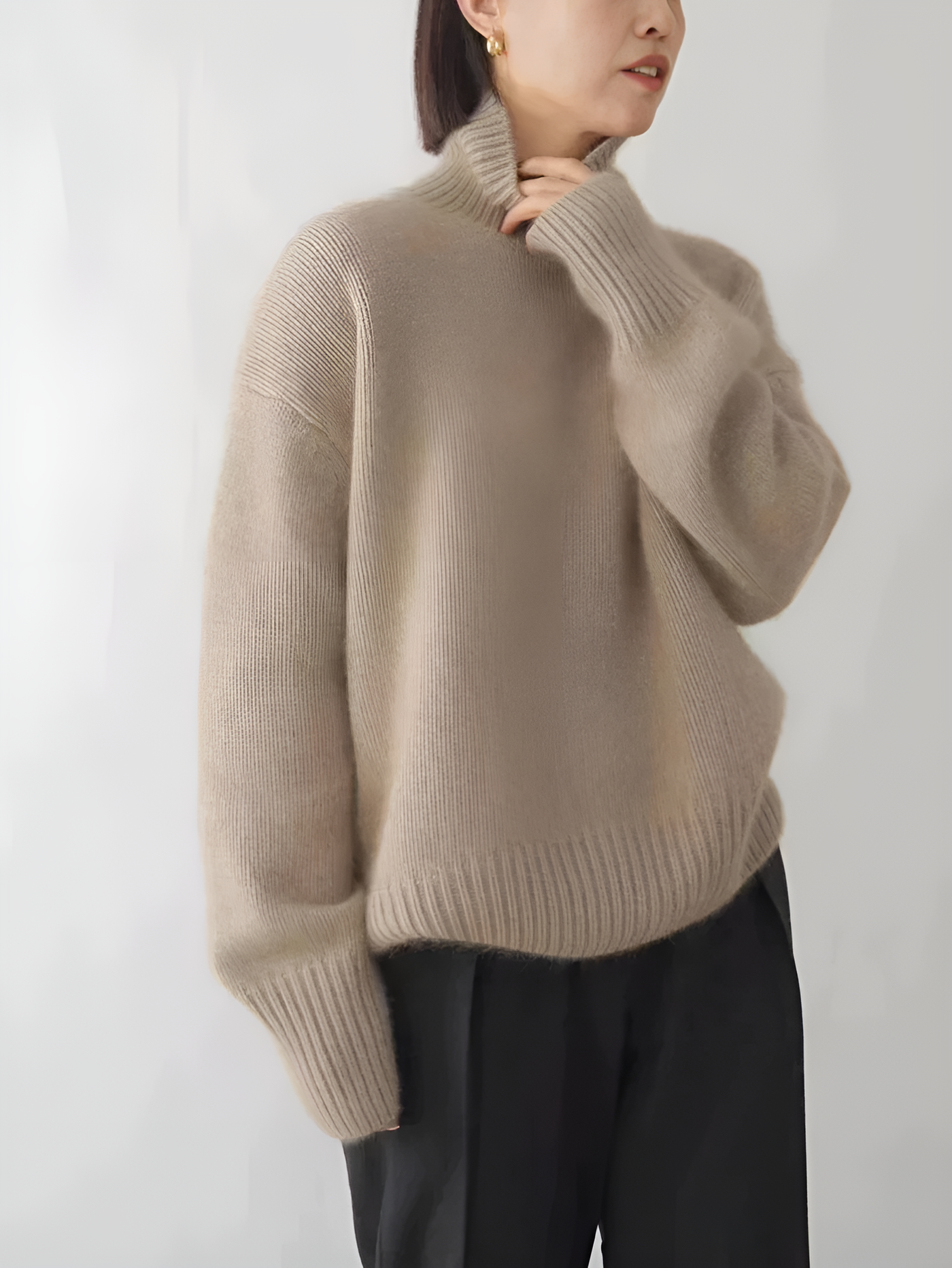 Rosa | Kaschmir Damen Rollkragenpullover